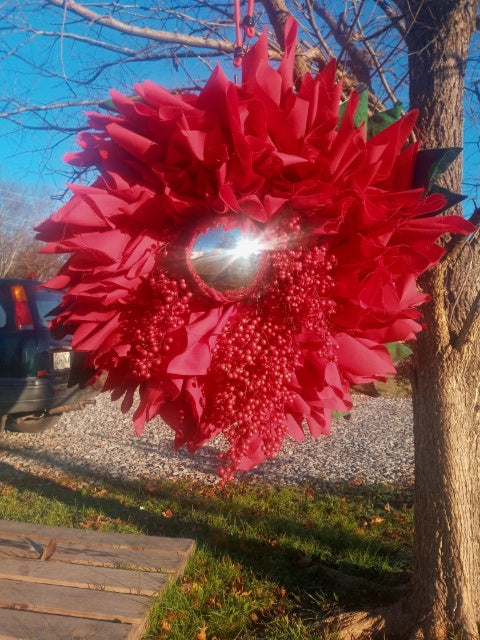 Wreath Big Red Best - Handmade